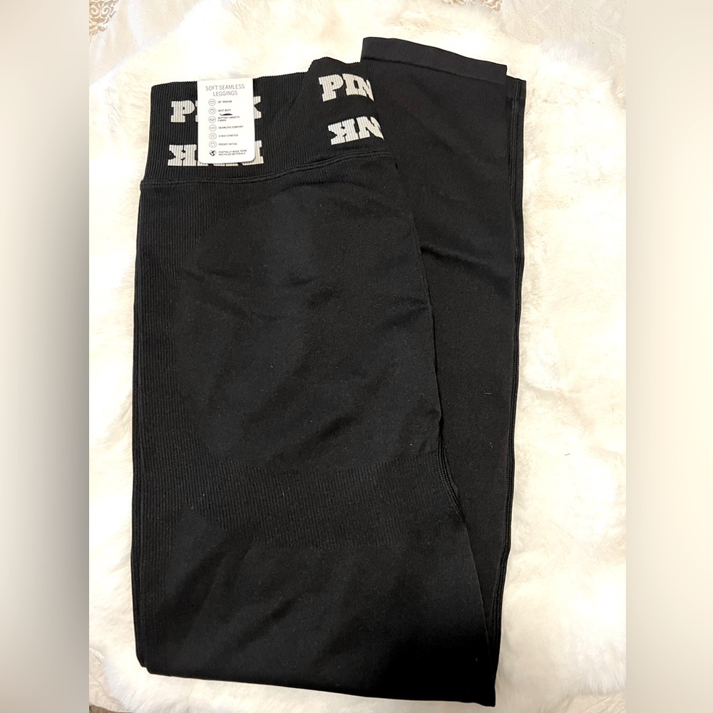Victoria's Secret Black Track Pants 2 piece top and pants - Picture 3 of 3